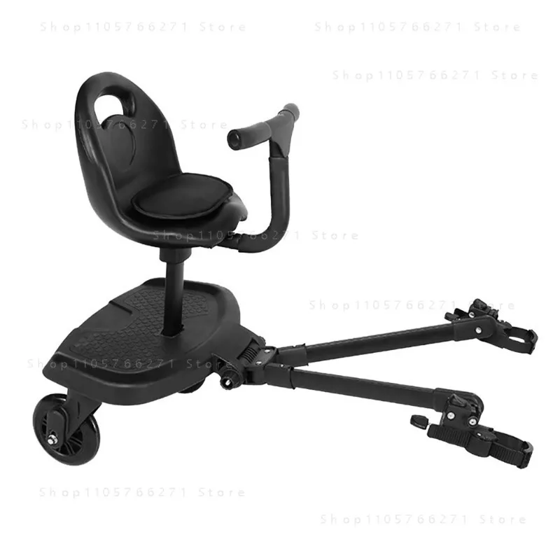 for Second Child Artifact Baby Stroller Auxiliary Pedal Plus Seat Small Tail Cart Trolley Accessories Double Seat
