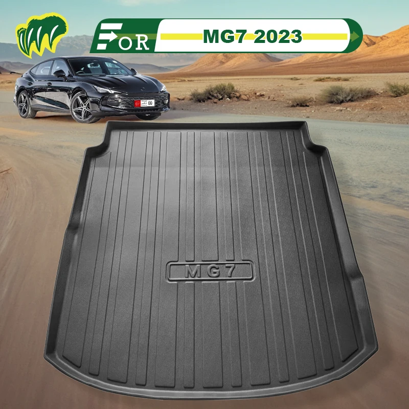 

For Morris Garages MG MG7 2023 TPE Custom Fit Car Trunk Mat All Season Black Cargo Mat 3D Shaped Laser Measured Trunk Liners