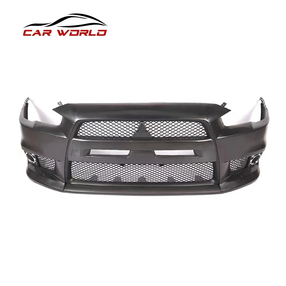 Car Facekit For 2009-2016 Lancer EVO Front Bumper Car Bodykit For Mitsubishis  Lancer  EVO Front Bumper PP Material