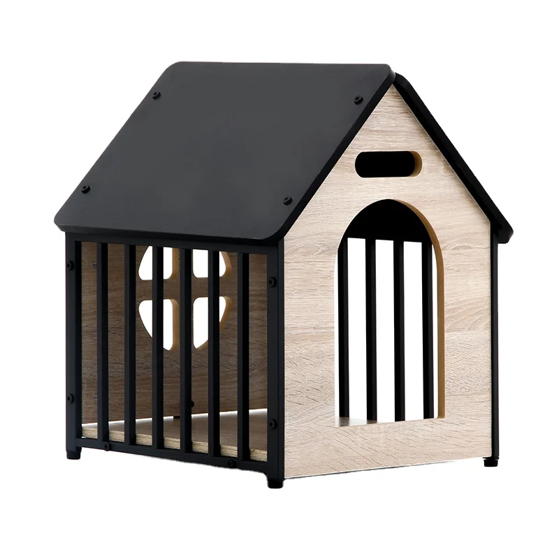 Factory produces pet cat wooden house crate dog crate kennel