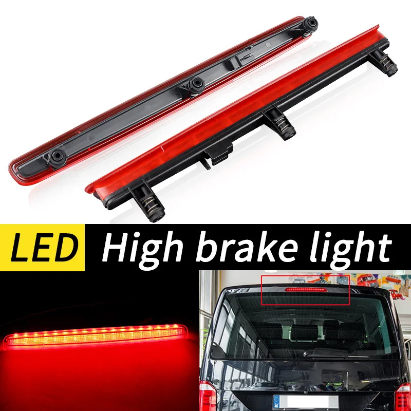 1pc 7E0945097A For VW Transporter T5 2003-2015 Car Rear Tail LED 3RD Third Brake Light High Level Mount Stop Signal Warning Lamp