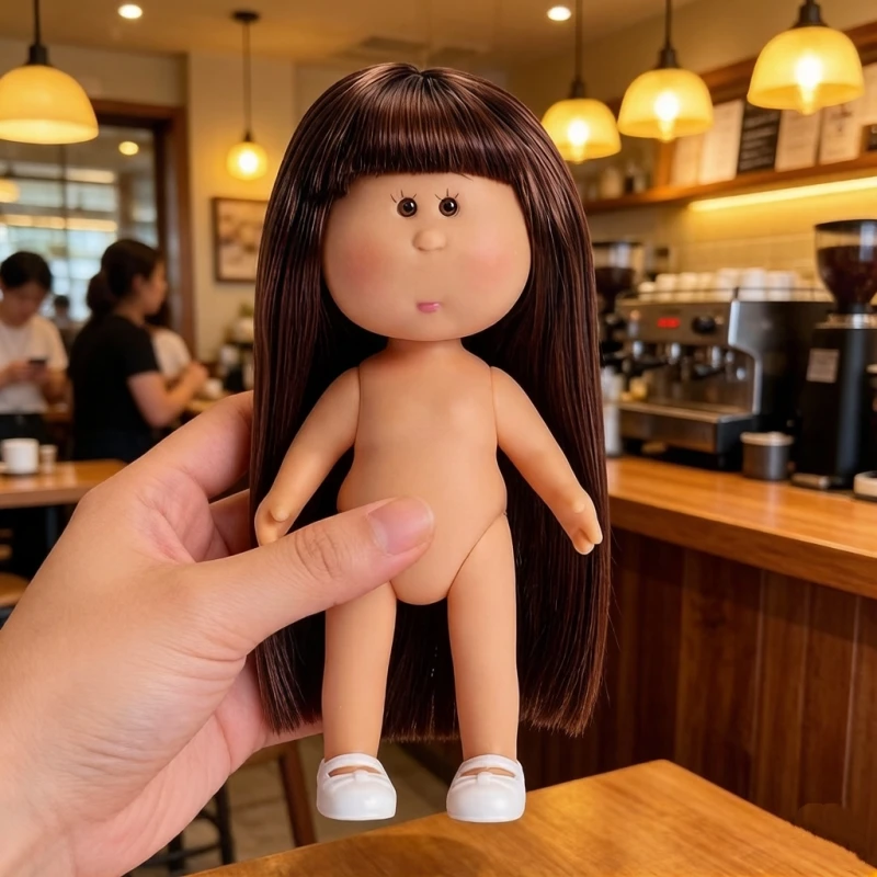 Кукла-картошка-с-вьющимися-волосами-и-большими-глазами-14-см-темнокожая-для-переодевания-подвижные-суставы-гуманоидная-кукла-детская-игрушка-подарок