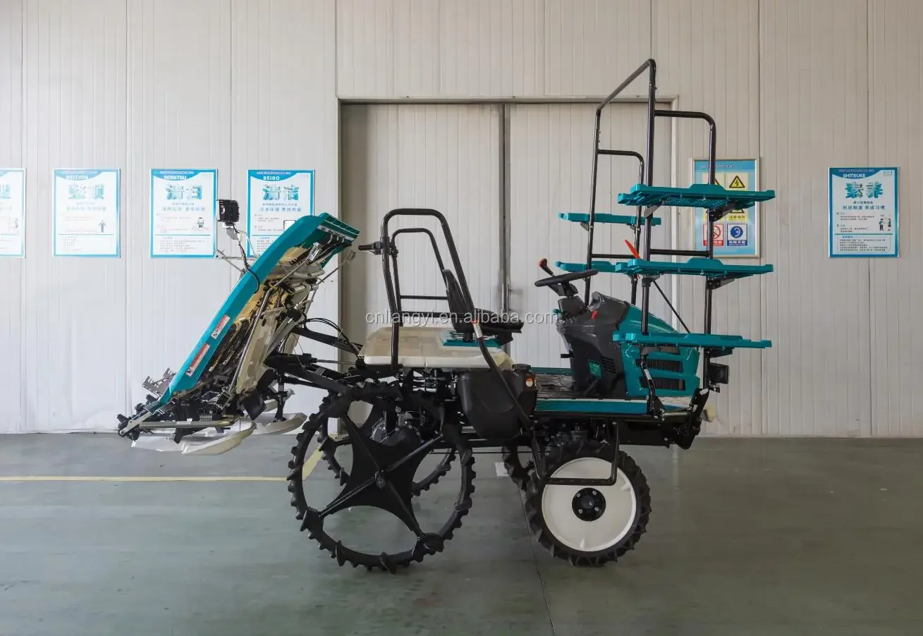 Rice Transplanting Ride-on Planter Transplanter Rice Transplanter Four Wheel Drive 2024 Hot Sale