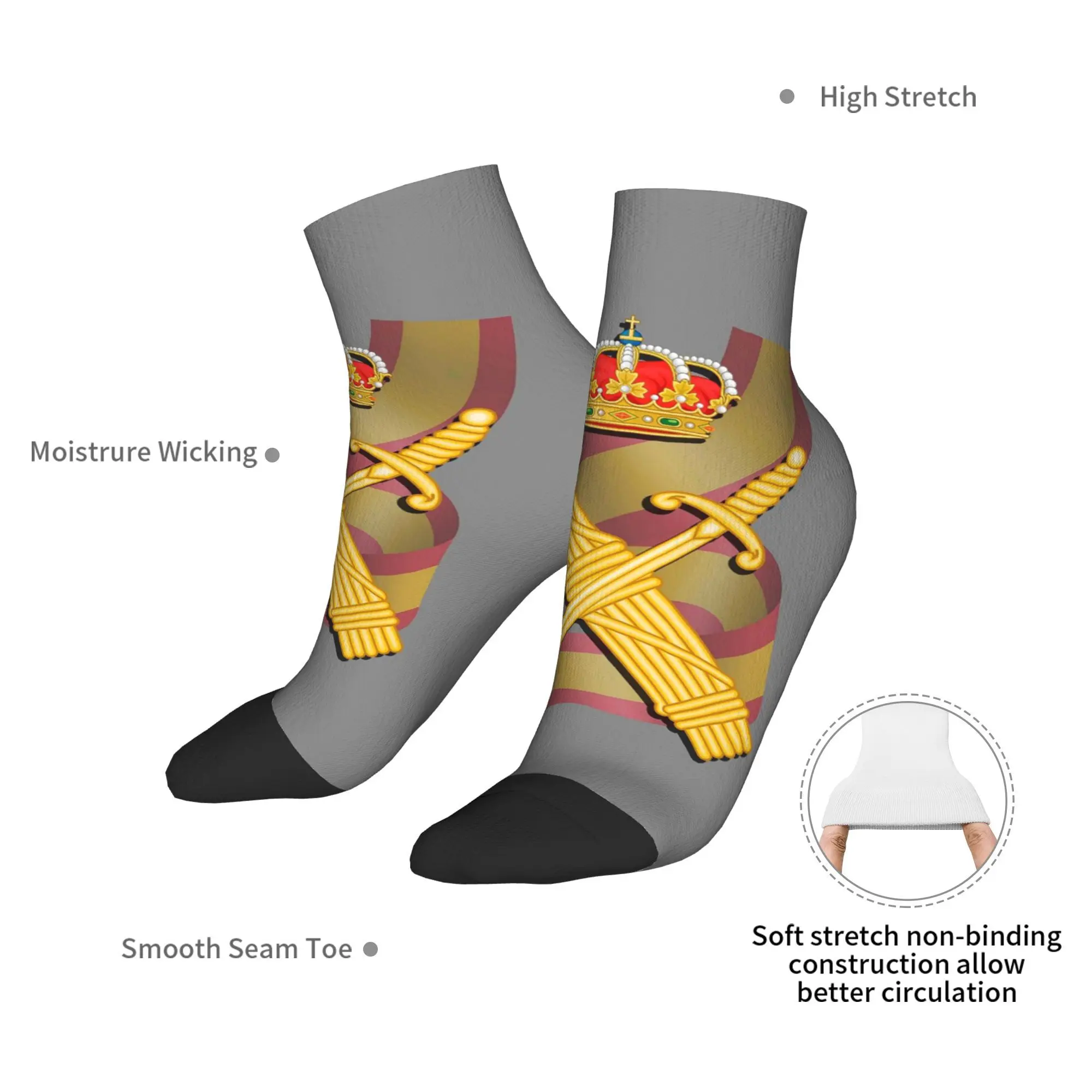 Spanish Guard Civil Spain Flag Socks Harajuku High Quality Stockings All Season Socks Accessories for Man Woman Birthday Present