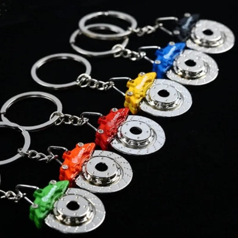 Fashionable And Exquisite Car Brake Wheel Chuck Keychain Charm Men's And Women's Car Bag Keychain Pendant