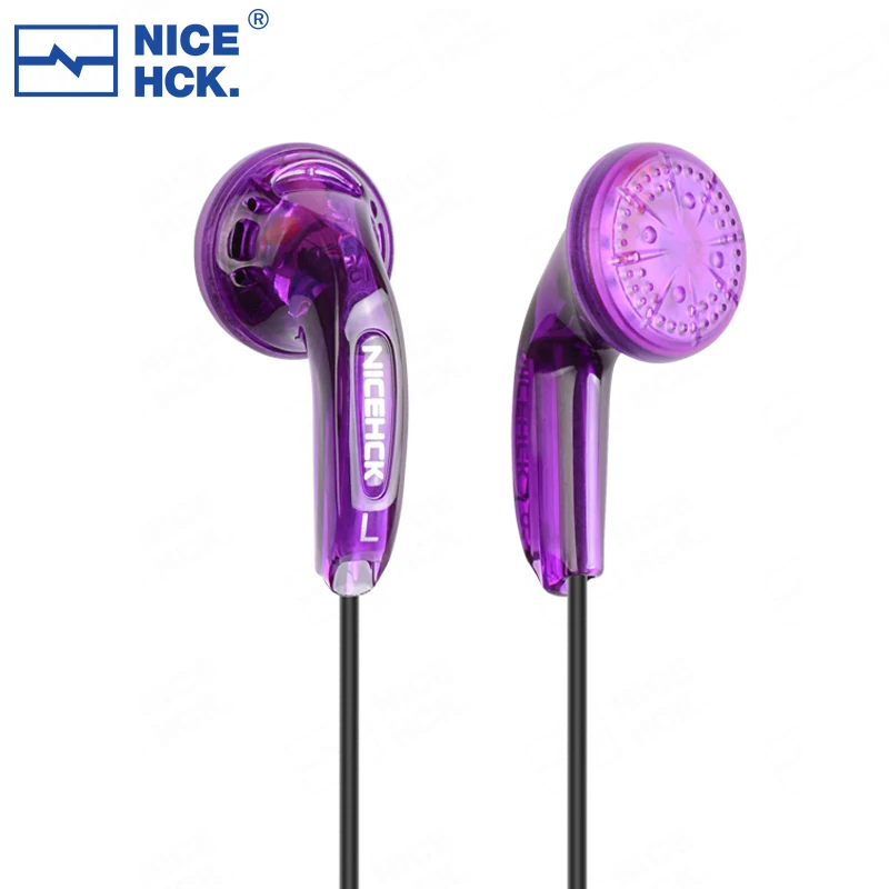 NiceHCK Traceless 3.5mm Type-C Microphone Earphone Monitor 15.4mm Dynamic Driver Wired HIFI Earbud Vocal Game IEM VIDO MX500 PK1