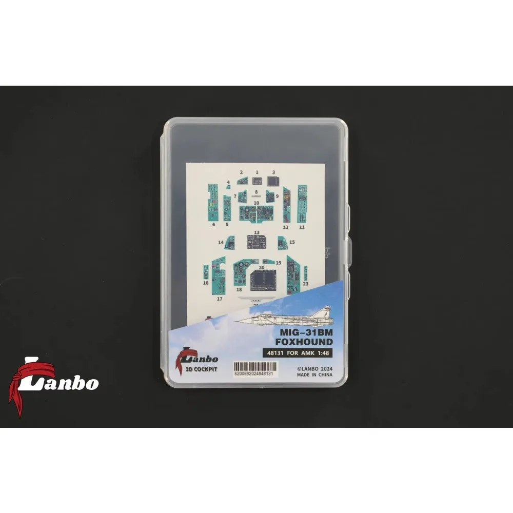 

Lanbo Models 3D Printed Cockpit MIG-31BM FOXHOUND 48131 FOR AMK 1:48 For Model Building Kit