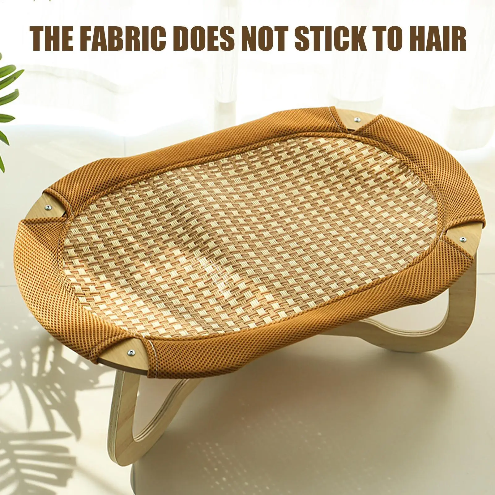 

Rattan Cat Bed Rattan Cooling Bed Raised For Puppy Scratch-Resistant Furniture Kitten Sleeping Pad For Hot Days Animals Floor