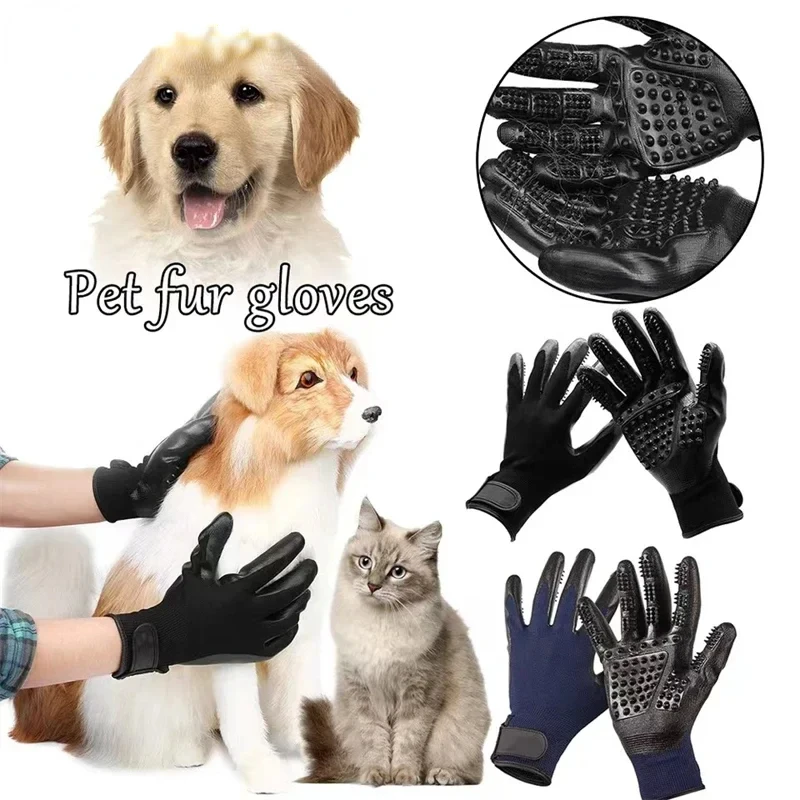 

Pet Grooming Gloves, Shedding Bath Hair Remover Gloves, Pet Shower Gloves, Cat Dog Hair Removal Bra