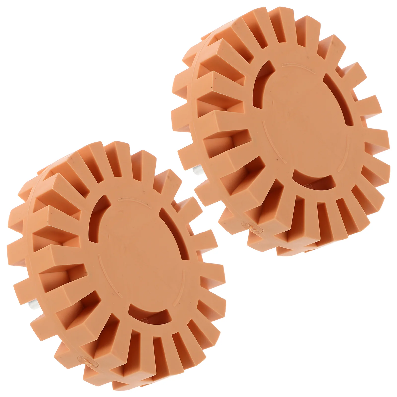 

2Pcs Serrated Rubber Eraser Wheel Decal Remover Drill Attachment Car Adhesive Remover Tool Vinyl Tape Graphics Removal for Rv