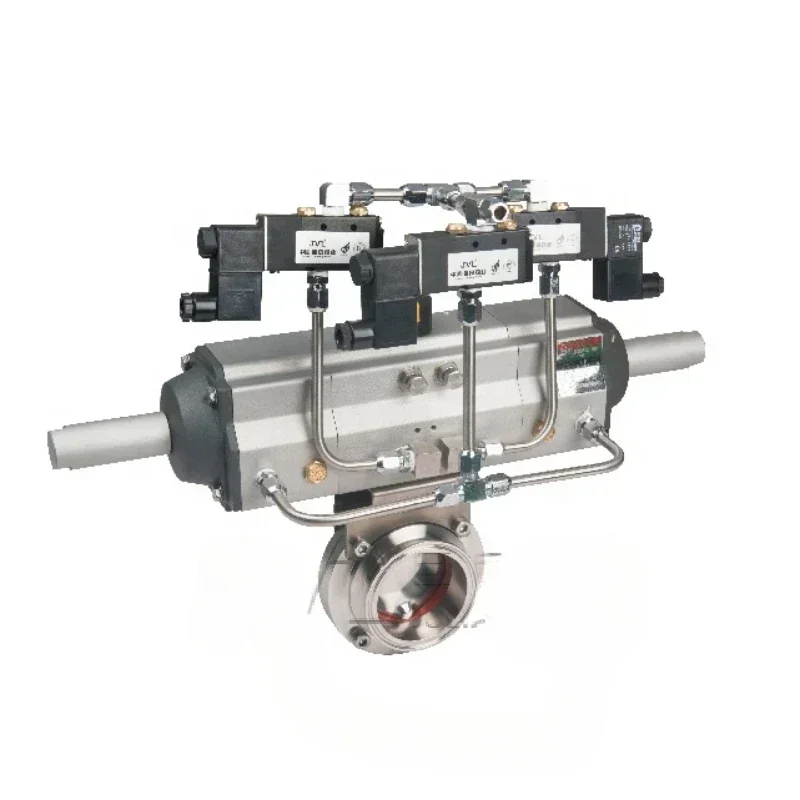 

ISO14001 manual Pneumatic sanitary butterfly valve Hot sales