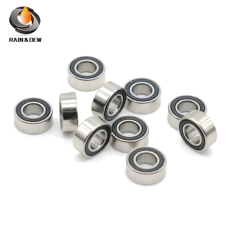 MR116RS Bearing 10PCS 6x11x4 mm ABEC-7 Hobby Electric RC Car Truck MR116 RS 2RS Ball Bearings MR116-2RS Black Sealed