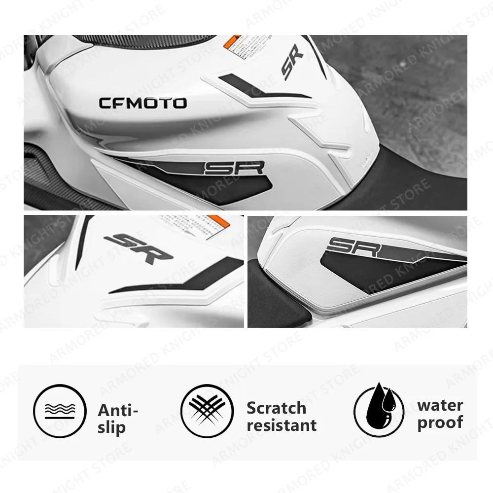 Voor Cfmoto 450 Sr 450sr 450sr 450 Sr 2022 2023 Motorfiets Brandstoftank Pads Knie Grepen Anti-Slip Sticker Rubber Bescherming Sticker