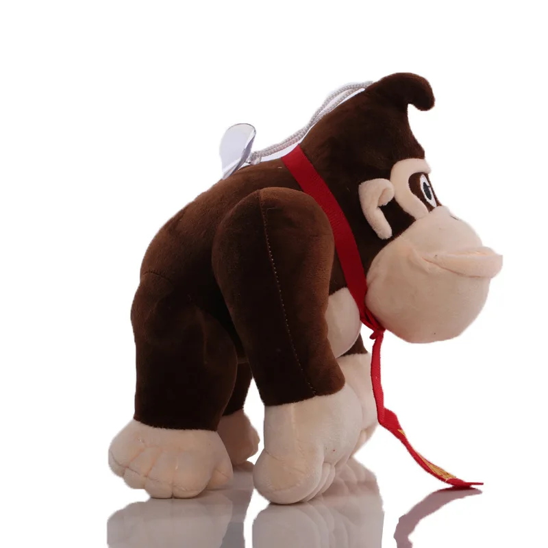 Kawaii Donkey Kong Dk Hat Wearing Gorilla Monkey Plush Doll Toy Desk Car Home Decor Birthday Souvenir Gift for Game Fans