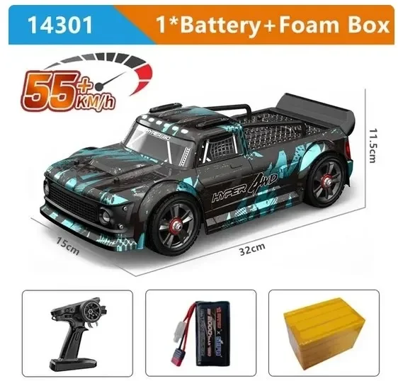 Hyper Go 14303 14302 14301 MJX Rc Car 55KM/H High Speed Drift Racing Brushless 4WD Off-road Remote Control Cars Toy for Children