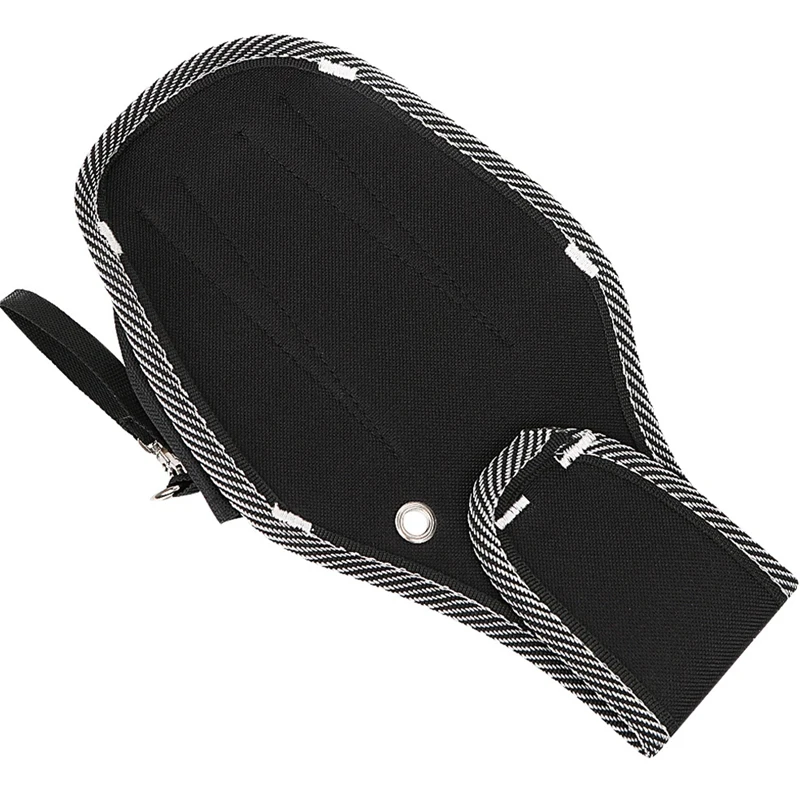 Bolsa de herramientas de lona, riñonera de repuesto para carpintería, pequeña bolsa de electricista de tela Oxford negra, herramienta de Hardware, cinturón