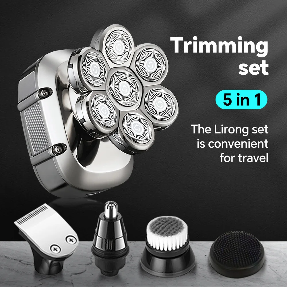 

Multi grooming kit digital display electric shaver hair trimmer beard electric razor wet dry men facial&body shaving machine