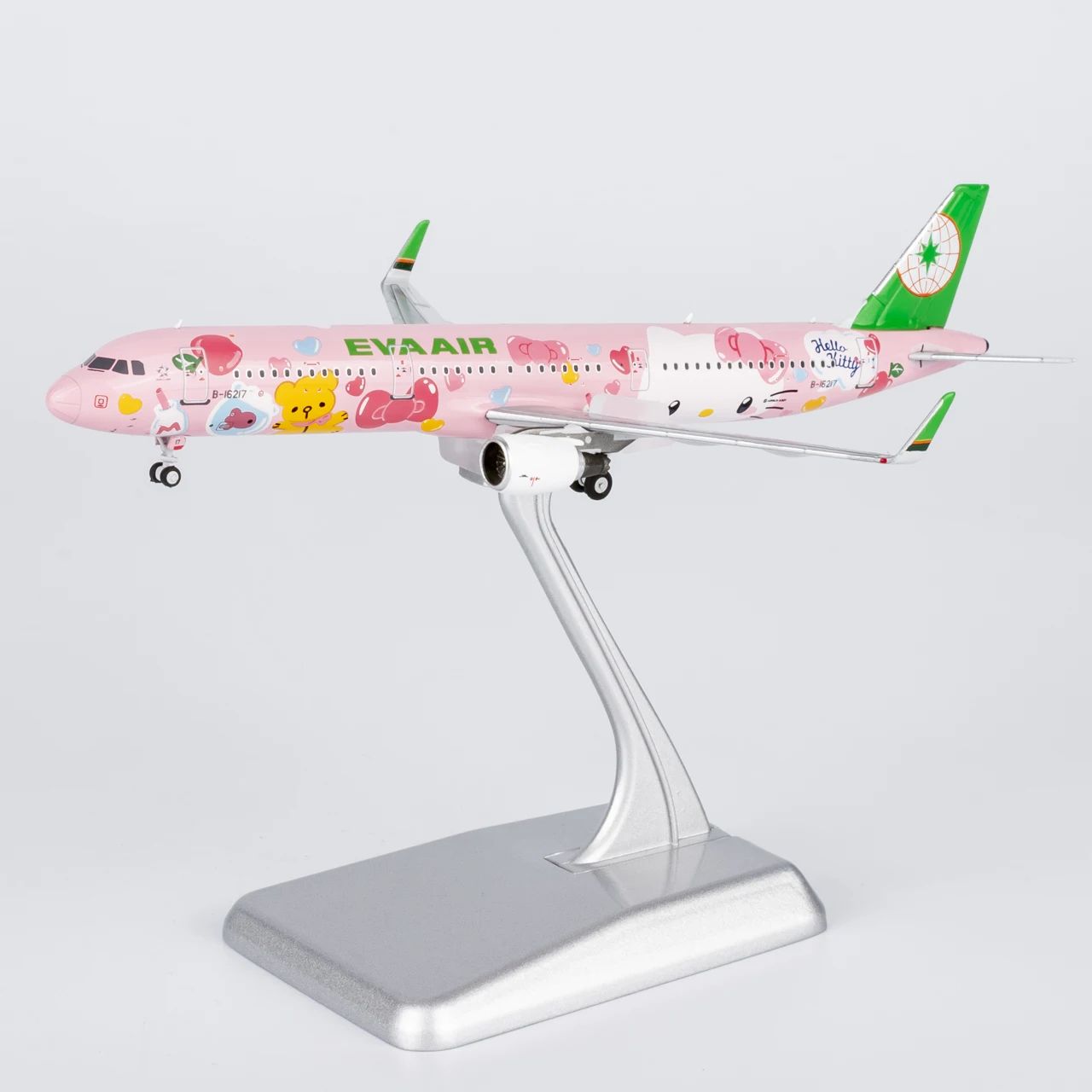 13122 alliage avion à collectionner cadeau NG modèle 1:400 Eva Airways "StarAlliance" Airbus A321 modèle d'avion moulé sous pression B-16217