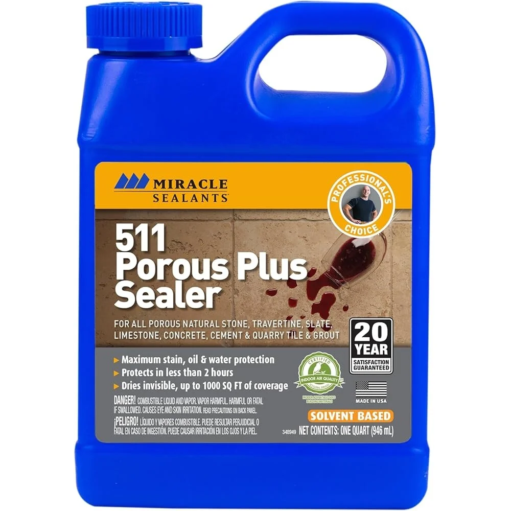 511 سدادة مسامية بالإضافة إلى الأماكن المغلقة والخارجية مقاومة للماء وحماية من البقع ومقاومة للطقس وتغطية عالية متوافقة مع حجر الطين