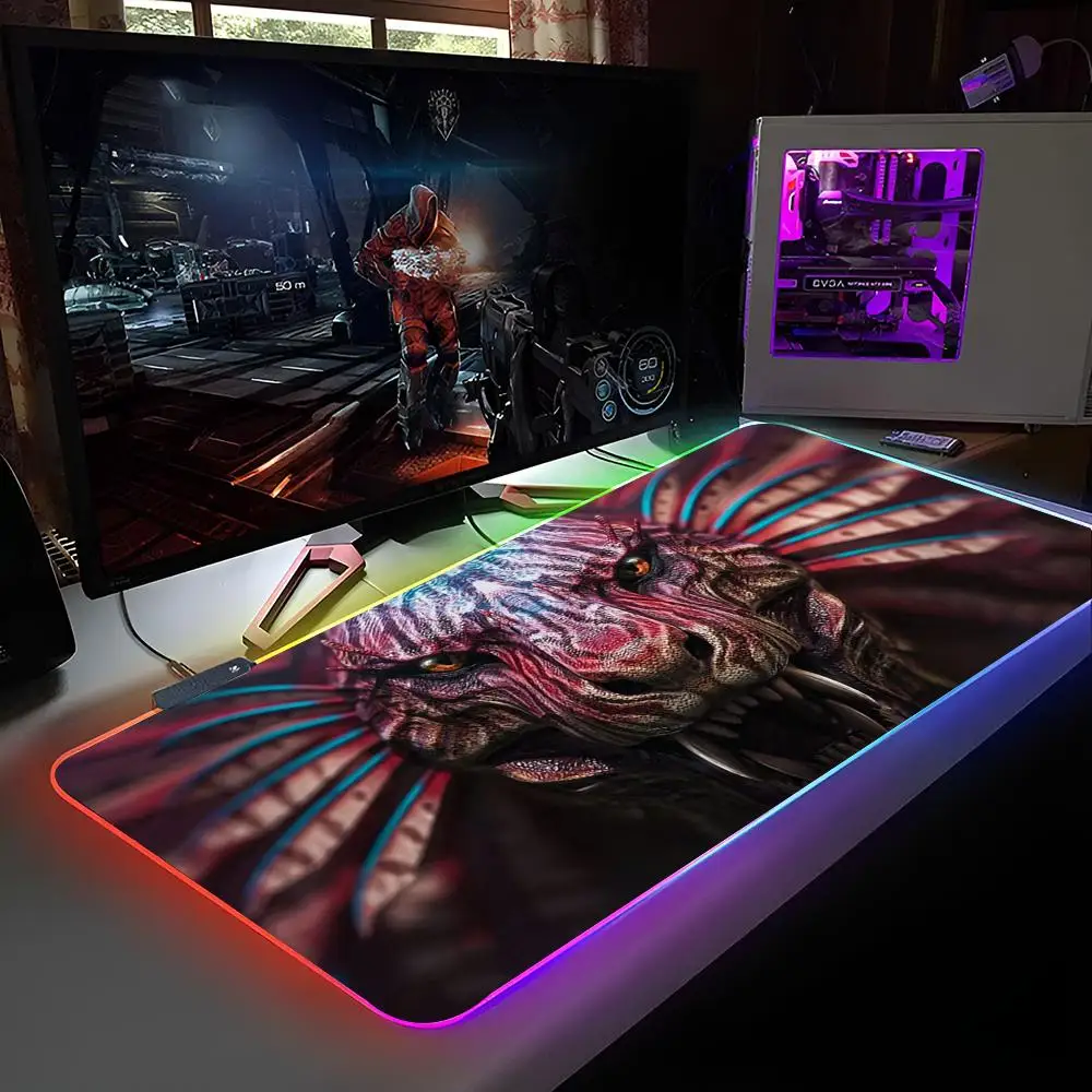 Ark Survival Evolved Muismat RGB Backlit Muismat Laptop Muismat Laptop Gamer Computer Bureau Gaming Accessoires