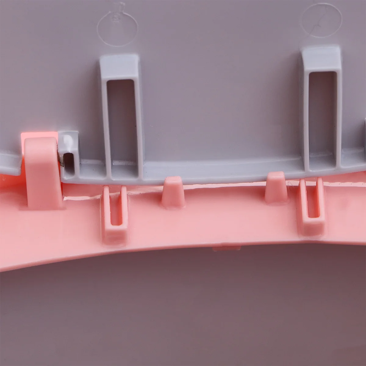 

1pc Push-Button Flip Top Trash Can Premium Plastic Garbage Bin Large Capacity Silent Closure Kitchen Bathroom Living Room Pink