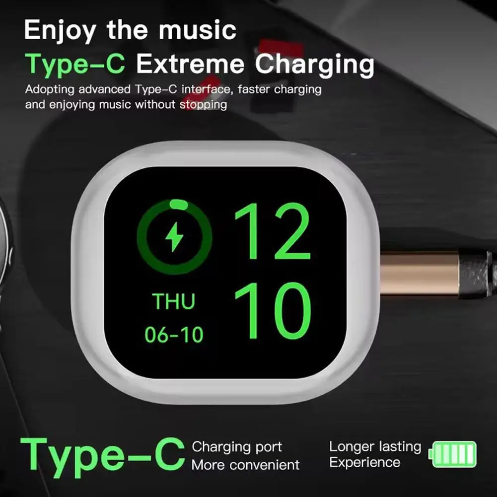 سماعة لاسلكية تعمل بالبلوتوث AI الترجمة المتزامنة سماعات أذن ثنائية الاتجاه لغة مترجم الوقت الحقيقي I8I1