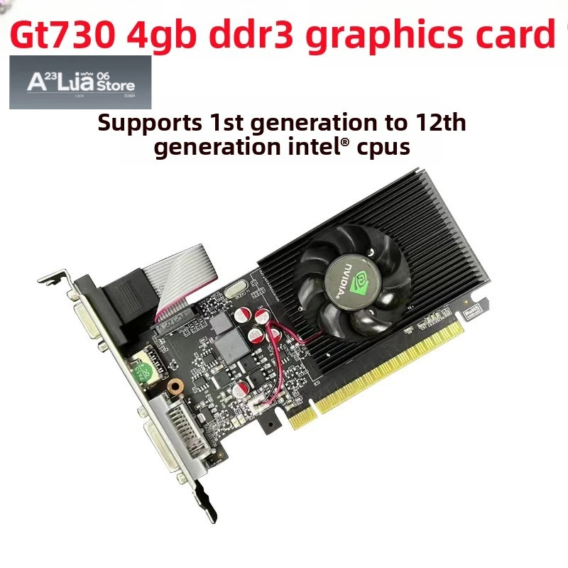 GT730 4GB Graphics Card 128BIT Half Height Low Profile DDR3 Gaming GPU