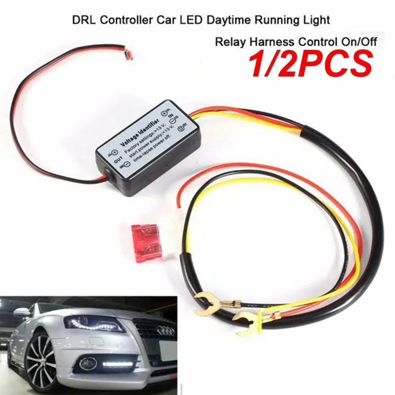 1/2PCS Car Daytime Running Light Controller Intelligent LED Delay Controller Automatic ON/OFF Harness Controller Module DRL