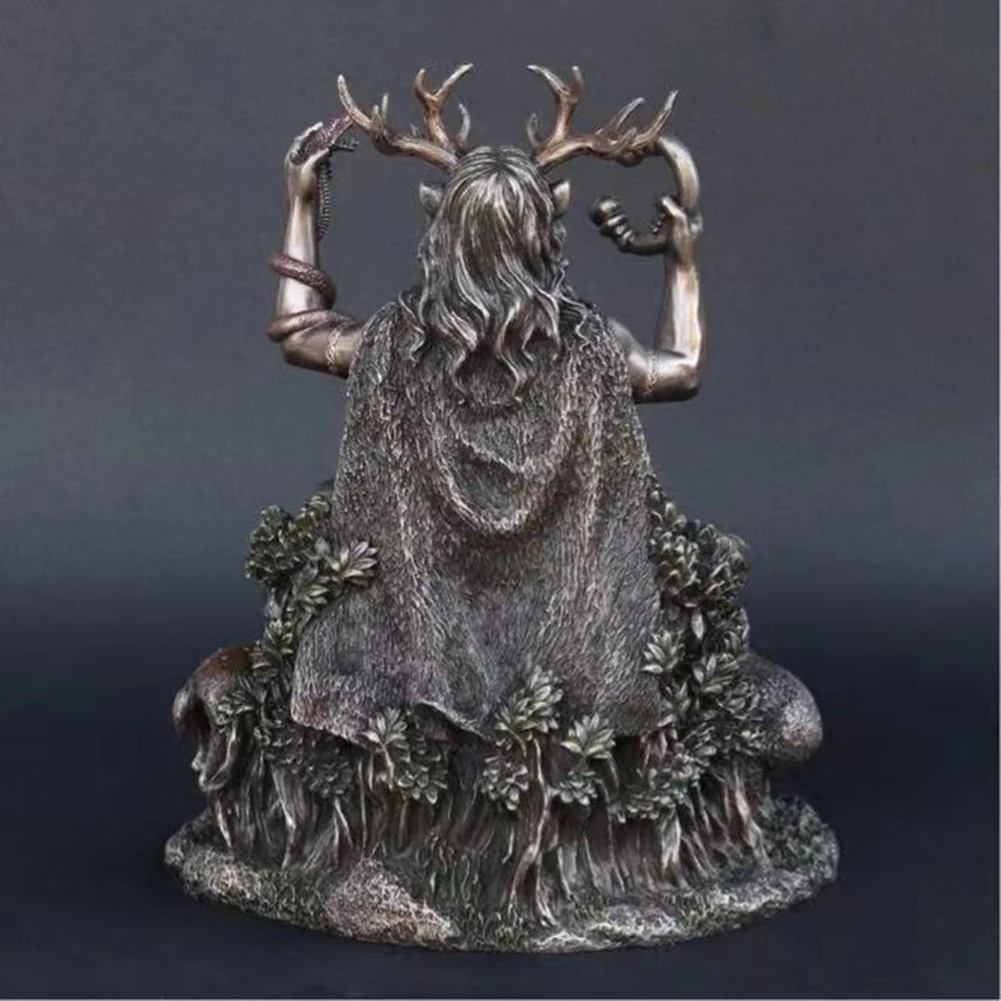 

Animal Horned God Sculpture Underworld Landscape Decoration Resin Figurine Living Room Study Desktop Ornament Artware