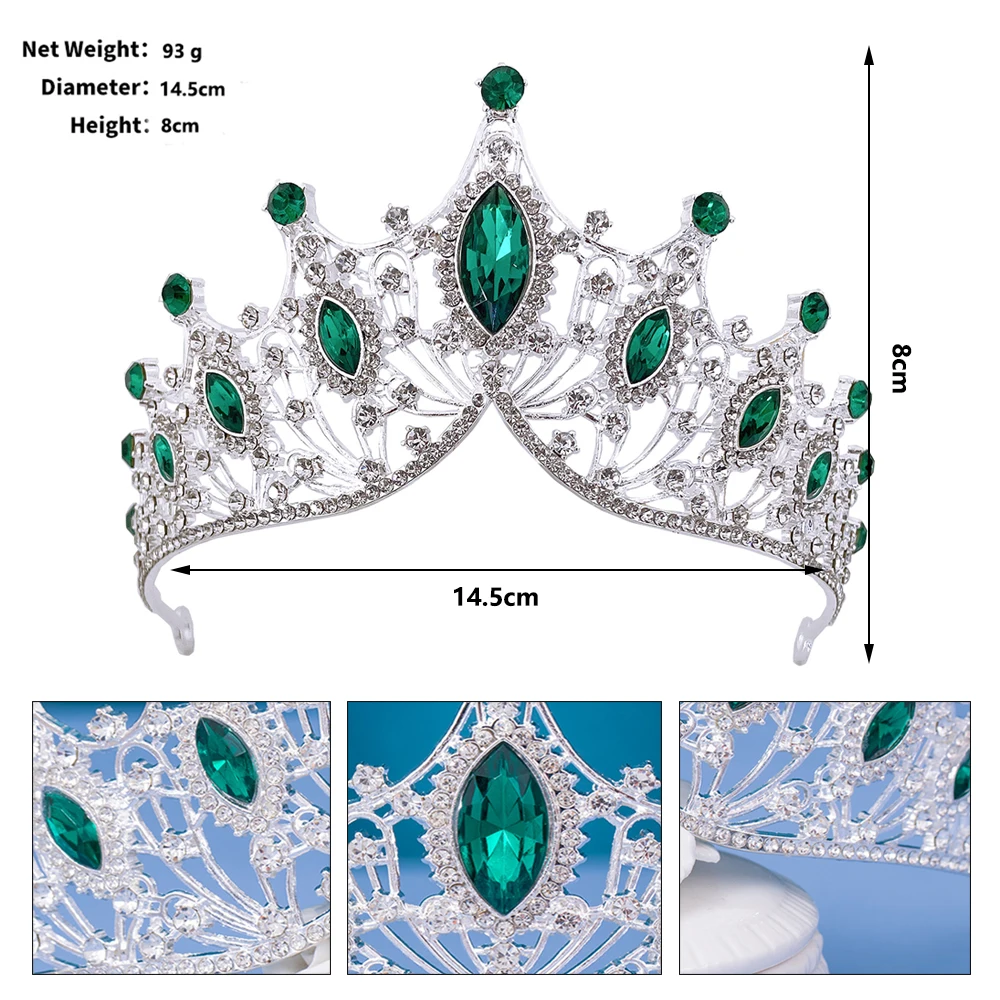 Винтаж в стиле барокко, серебряный цвет, свадебная корона, свадебный бал, тиара, аксессуары, конкурс на день рождения, головной убор королевы и принцессы