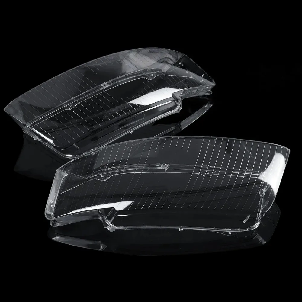 Pair Front Headlight Lens Cover For Audi A4 B6 2002 2003 2004 2005 Clear Car Headlamp Cover Shell Transparent Lampashde
