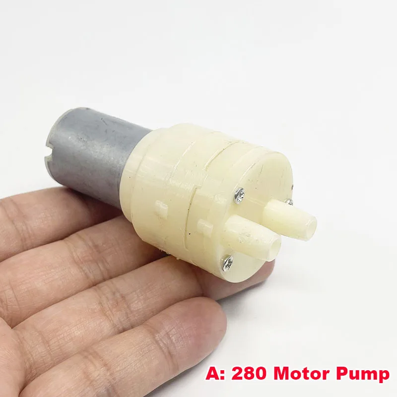 

1 шт. маленький водяной насос с двигателем 280/365 постоянного тока 3 В 3,7 В 5 В 6 В мембранный самовсасывающий всасывающий насос