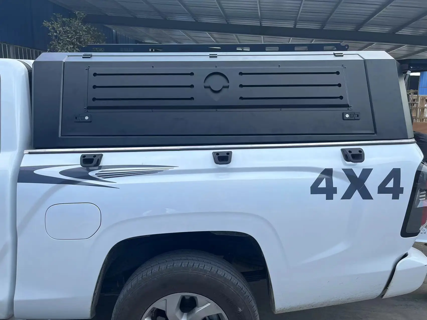 

3-дверный пикап Tonneau чехол сверхмощный алюминиевый чехол для F150/ Hilux водонепроницаемый противоугонный чехол