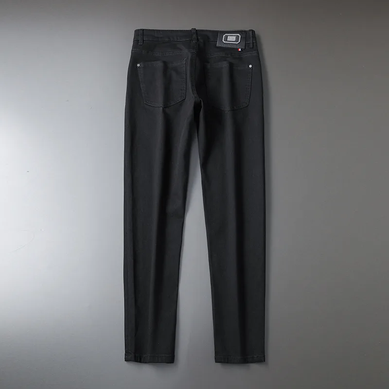 New Black Jeans Men's Simple Fashion Personality Skinny Stretch Trendy Casual All-Matching Men's Clothing Business Trousers