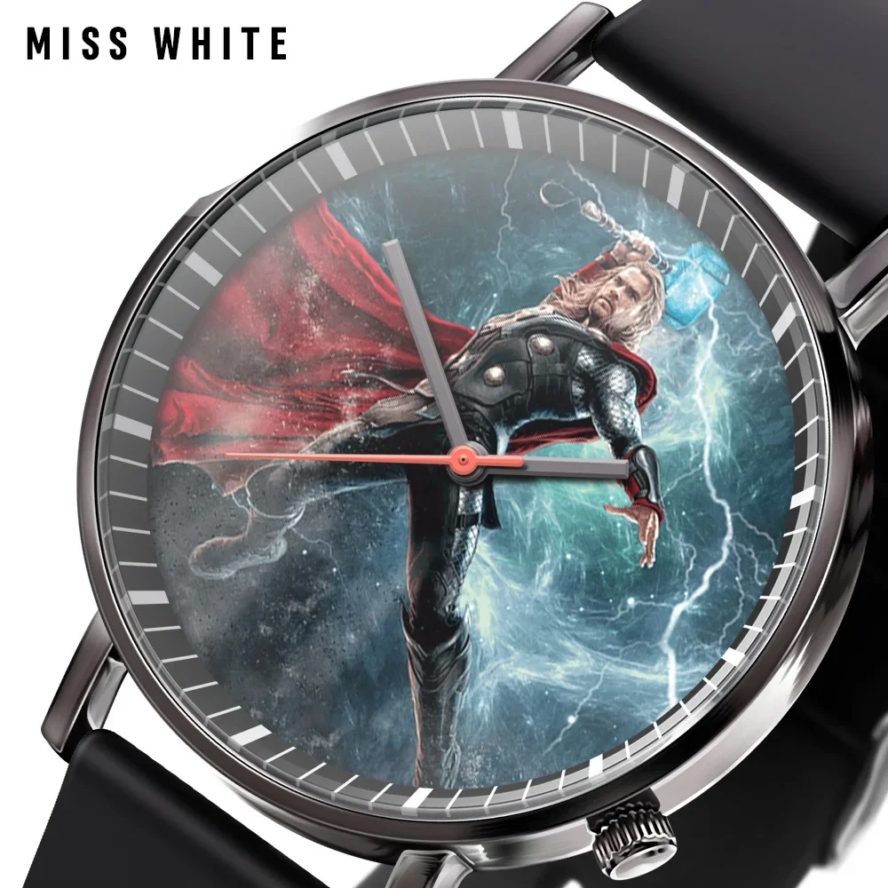 Hot Marvel Revenge Superhero Iron Man Anime Trend Fashion Boy Quartz Watch Creative Gift Birthday Gift Can Give Away Friends