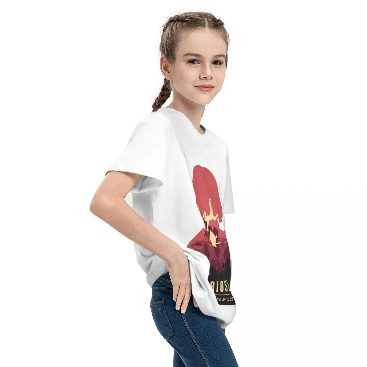 Adolescents Basic Short Sleeve T-Shirt Bioshock Infinite Classic For Sale RetroHigh grade Tees Casual Graphic Novelty Teeanger image 5