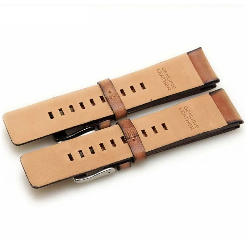 진짜 레트로 진짜 가죽 시계 밴드, 디젤 DZ4343 DZ4323 DZ7406 시계 스트랩, 빈티지 가죽, 22mm, 24mm, 26mm 하이 퀄리티