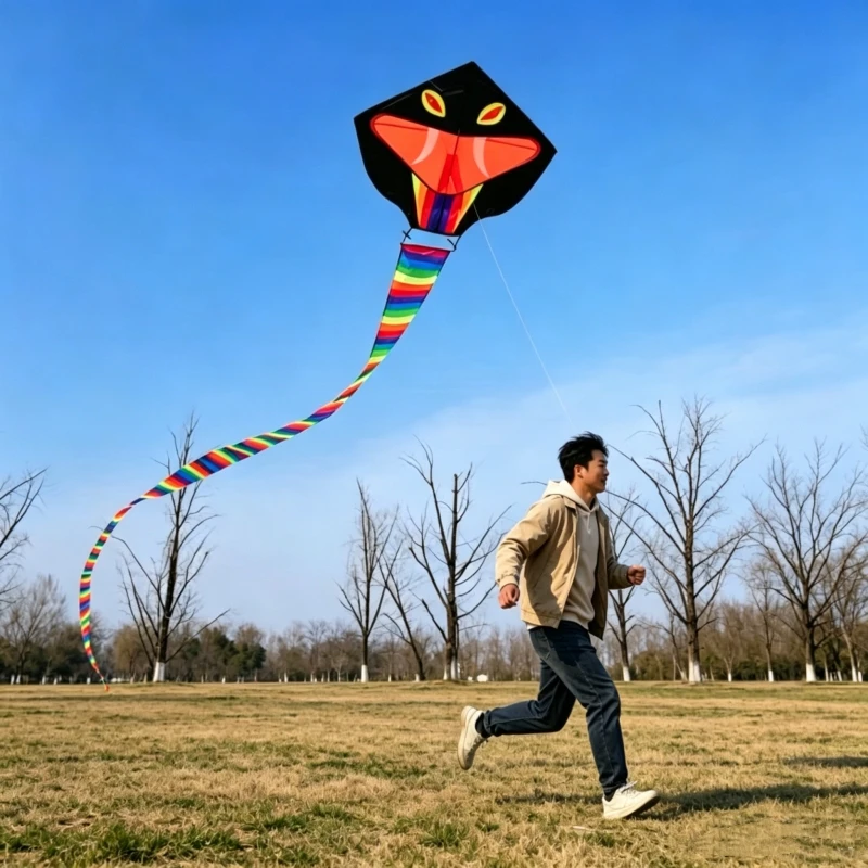 15m Snake kite flying dragon kites for adults kites string winder parachute kites dinosaur kites cobra volantines eagle kites view 4
