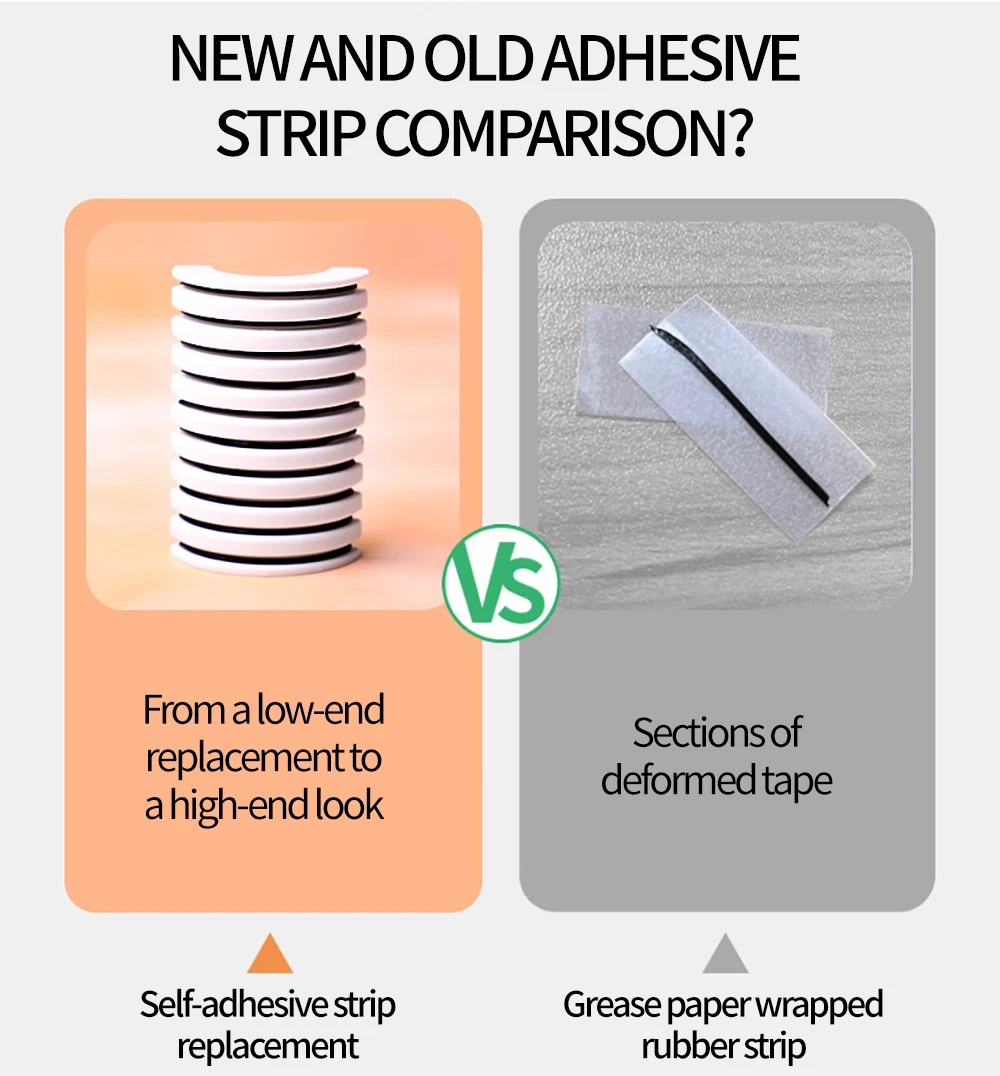 10 pezzi striscia di colla per ciglia riutilizzabile autoadesiva senza colla estensioni di sollevamento delle ciglia accessori strumenti per il trucco striscia di colla per ciglia