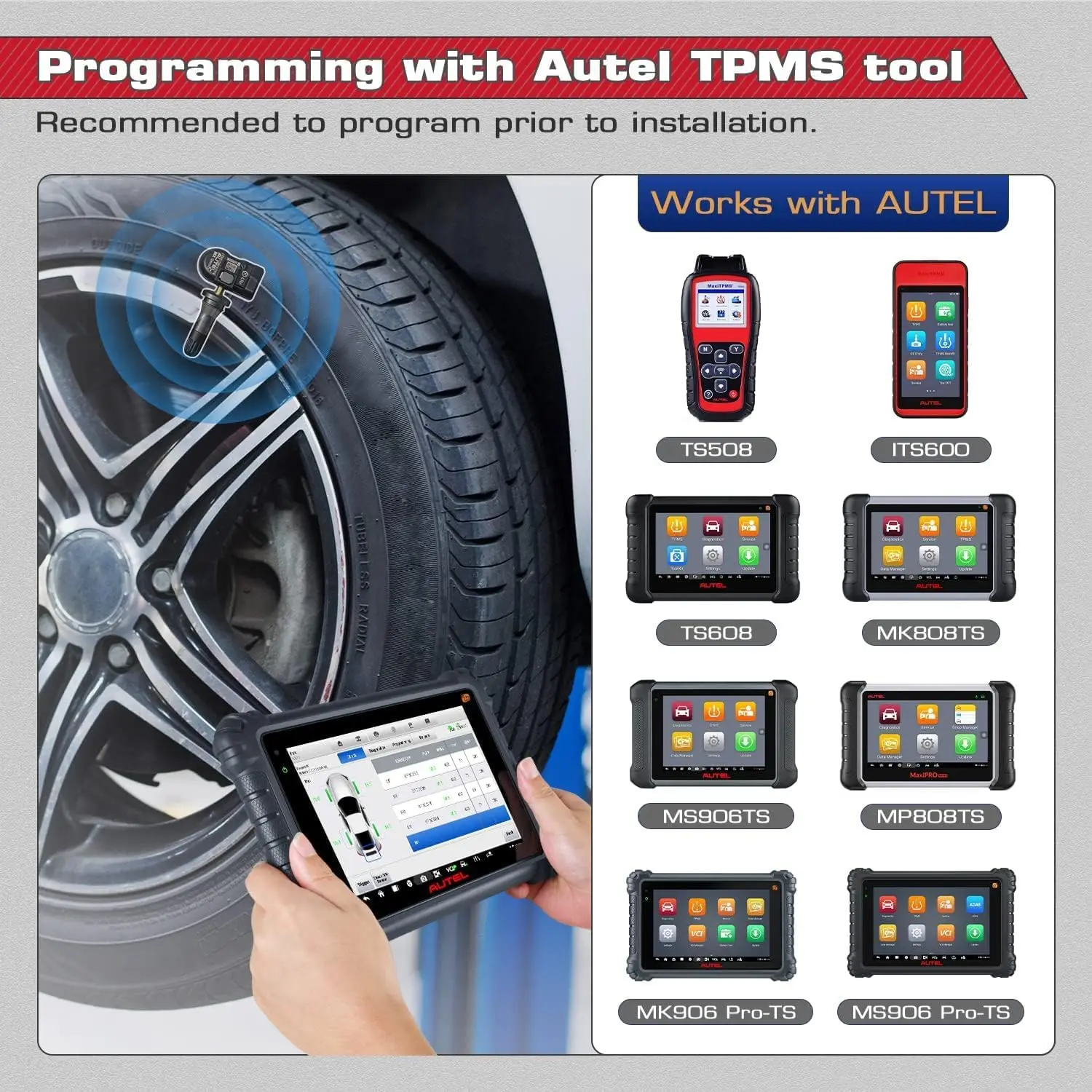 1/4PC Autel MX Sensor Rubber 433MHZ+315 MHZ 2in1Mx-Sensor TPMS Tire Repair Tool Automotive Accessory For MaxiTPMS TS501 TS508WF