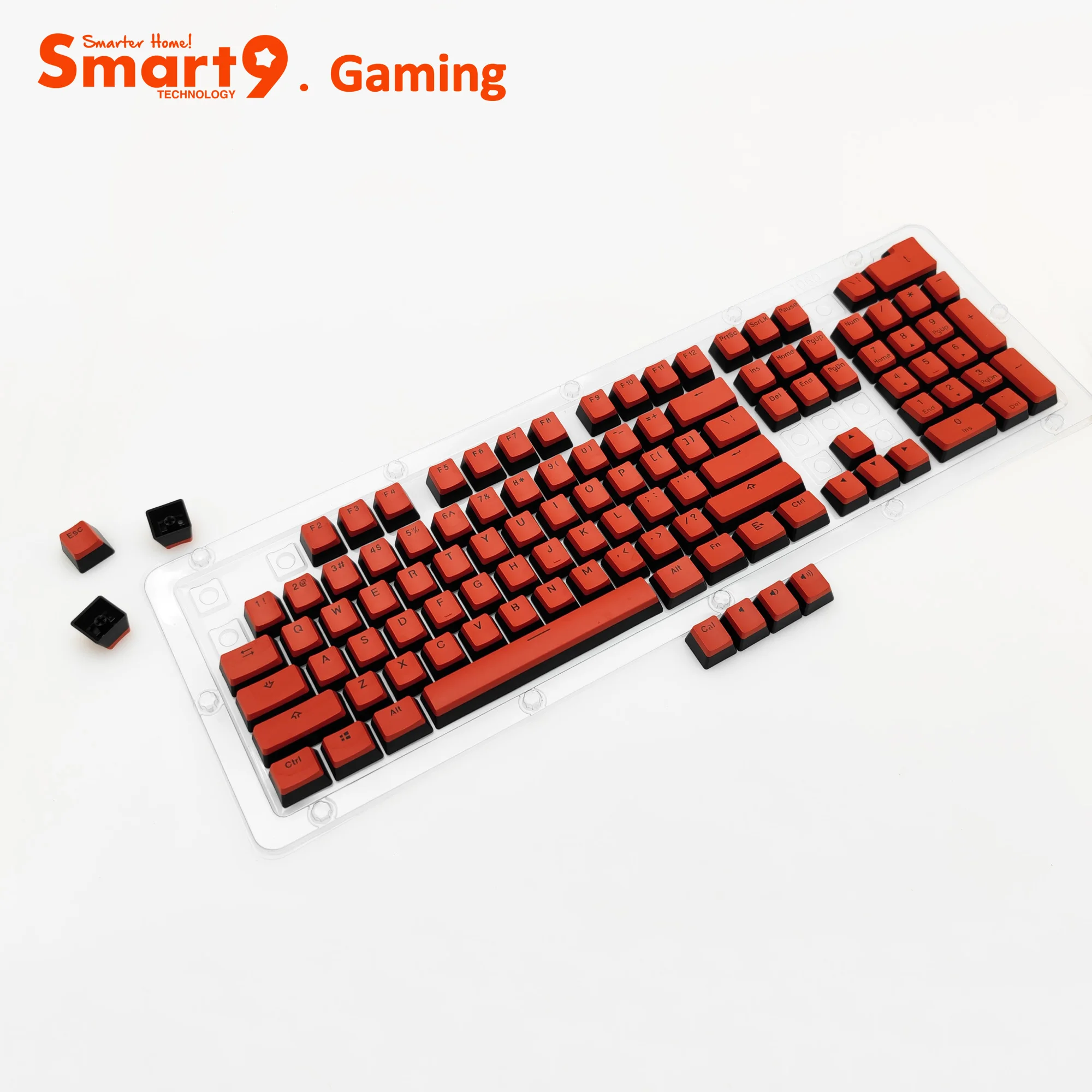Smart9 PBT Pudding Keycaps OEM Profile RGB Backlit Through For Cherry MX Switch Gaming Mechanical Keyboard