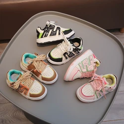 Baby Children's Casual Sneakers Black Breathable Soft Baby Small Kid Board Shoes Four Seasons Pink Boys Girls Baby Single Shoes