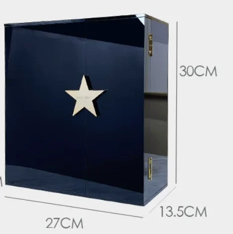 Jewelry box storage box double door acrylic high-end luxury earrings ring hairpin jewelry hanger