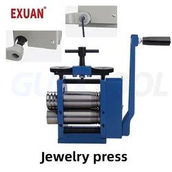 Manual  Jewelry Rolling Mill Gold And Silver Block Semi Circular Jewelry Press Ring Bracelet  Plate And Square Wire Press Machin