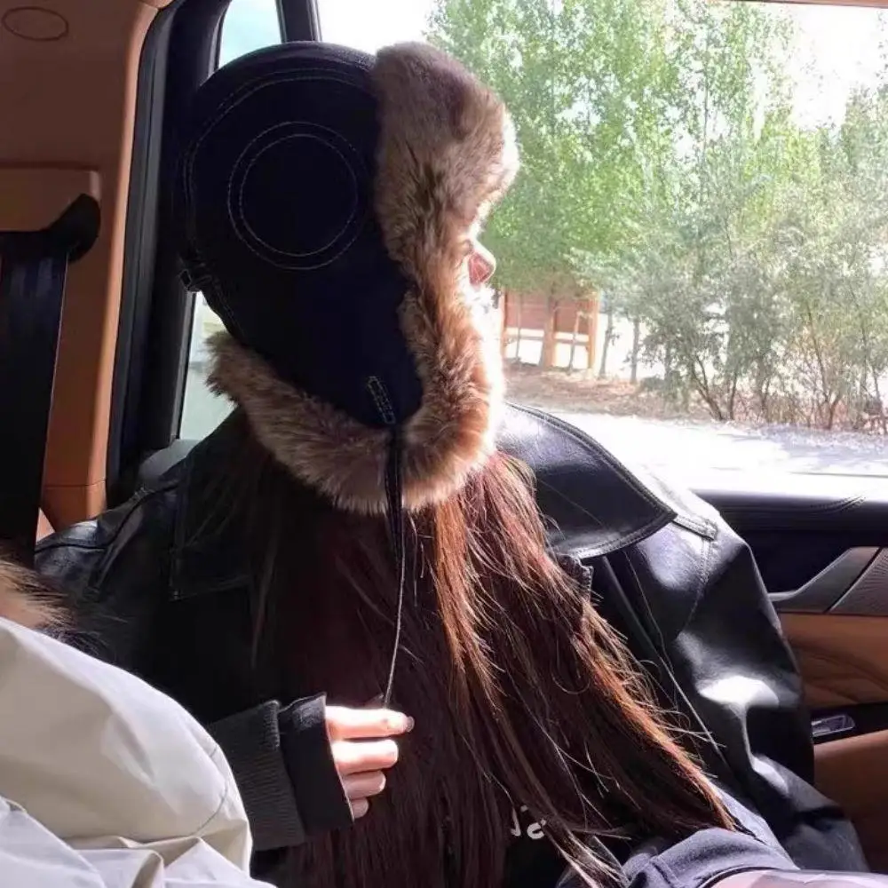 

Unisex Trapper Bomber Caps Mens Women Trapper Cap Aviator Trooper Earflap Russian Warm Ear Protectors Hats Faux Fur Earflap Hat