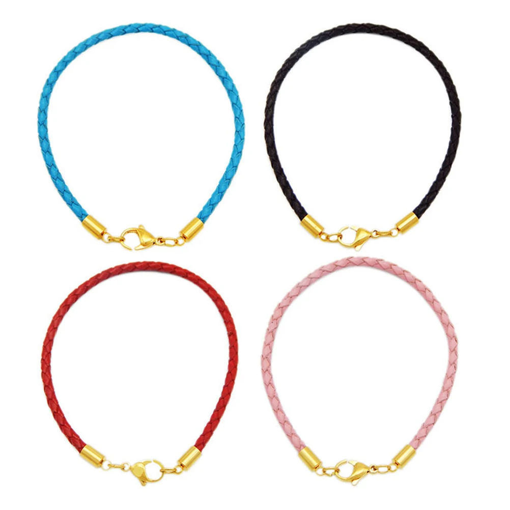 

20 PCS Cord Buckle Necklace Fastener Jewelry Stainless Steel Lobster Clasp