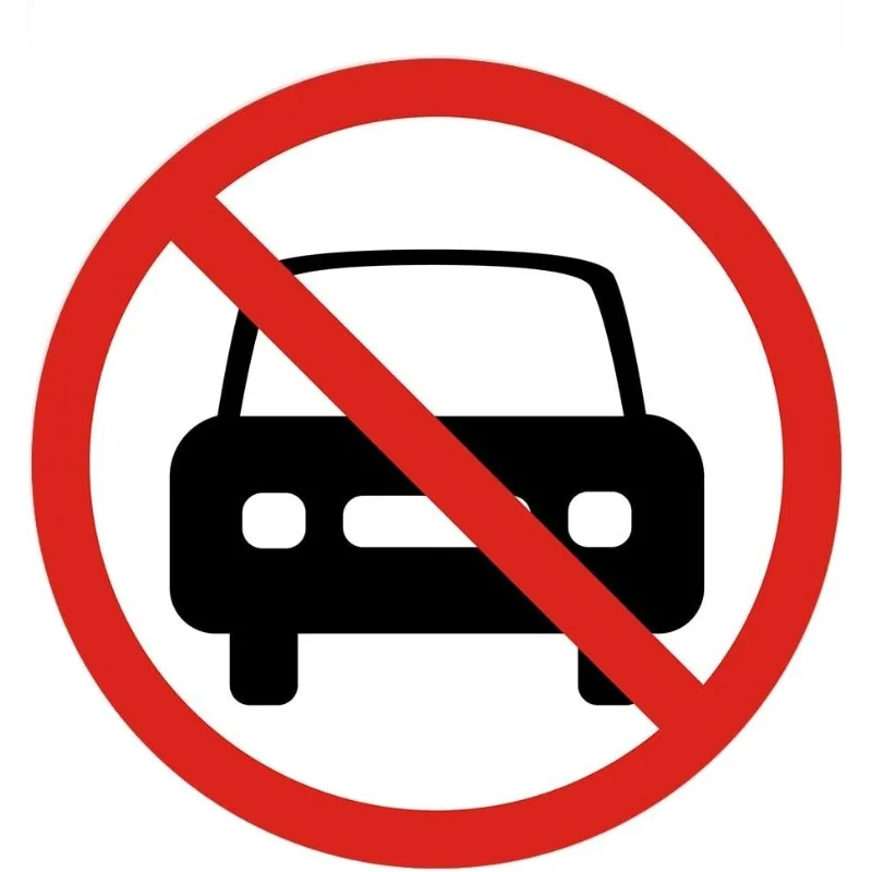 

Car Stickers No Parking Sign - Self Adhesive Peel and Stick Waterproof Warning Vinyl Decal 15cm PVC KK