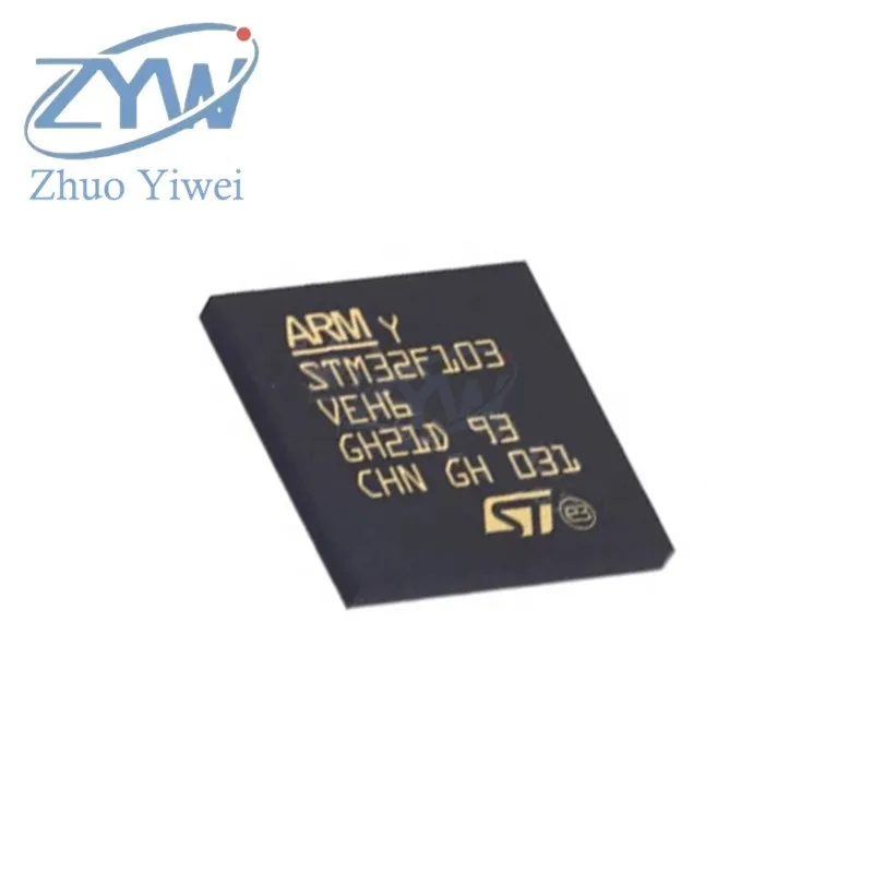 STM32F103VEH6 BGA-100, STM32F, STM32F103, STM32F103VEH ARM, 72MHz, 512KB, Cortex-M3, 32 bits, nuevo, original