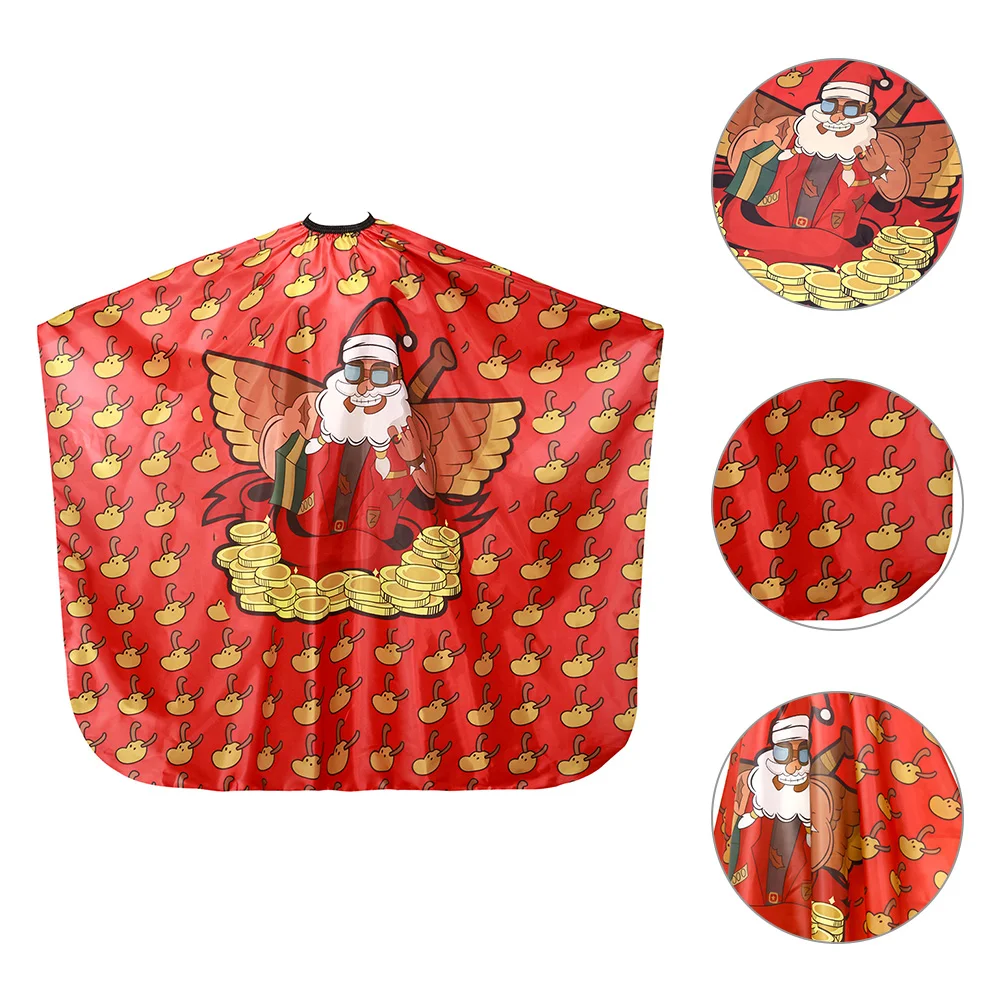 Barber Cloth Cape for Women Salon Supplies Adult Christmas Santa Hair Stylist Large Size Cutting Haircut