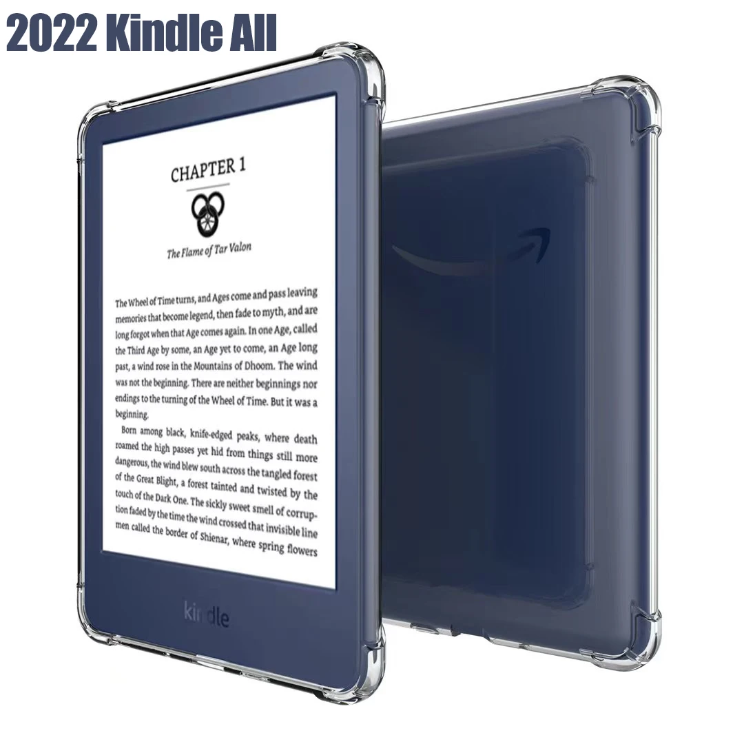 Silicon Case For 6'' All-new Kindle (2022 Release) 11th Generation Clear Transparent Soft TPU Back Tablet Cover Coqe